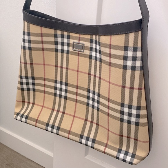 EUC [Burberry] Nova Check Signature Vintage Plaid Shoulder Bag w/ Dust Bag! - Picture 2 of 15